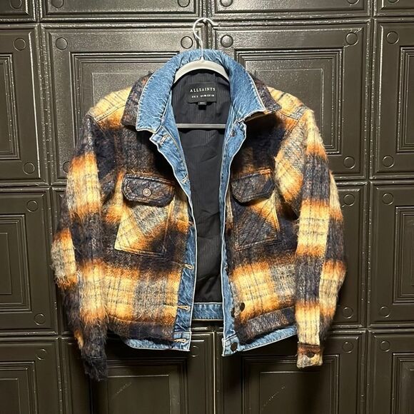 Allsaints ivy checked jacket - Picture 1 of 4